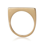 Straight Top Ring // Shine Finish (US Ring Size 5)