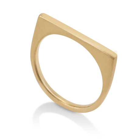 Straight Top Ring // Matte Finish (US Ring Size 5)