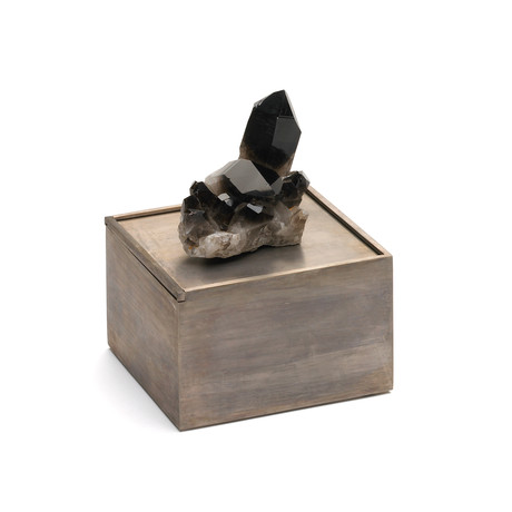 Cubo di Platino Quarzo Nero