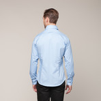 Button-Down Slim Fit Shirt // Light Blue (L)