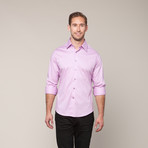 Button-Down Slim Fit Shirt // Lavender (XL)