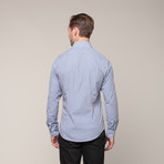 Button-Down Slim Fit Shirt // Blue (S)