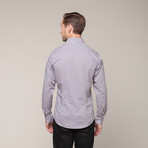 Button-Down Slim Fit Shirt // Brown (XS)