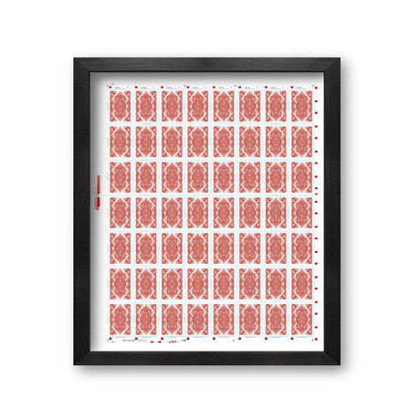 Bicycle Asura Playing Cards // Uncut Sheet // Red