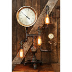 Industrial Steam Gauge Lamp // No. 244