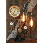 Industrial Steam Gauge Lamp // No. 323