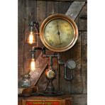 Industrial Steam Gauge Lamp // No. 182