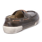 Lamb Leather Boat Shoe // Dark Grey (US: 8)