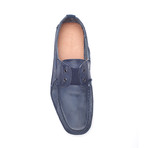 Lamb Leather Boat Shoe // Blue (US: 11)