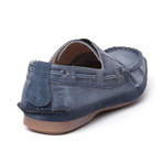 Lamb Leather Boat Shoe // Blue (US: 12)