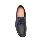 Lamb Leather Boat Shoe // Black (US: 10)