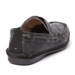 Lamb Leather Boat Shoe // Black (US: 9)