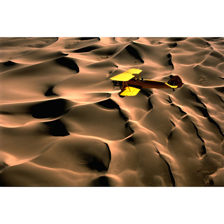 Plane, Dumont Dunes, CA (12"L x 18" W)