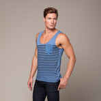 Stripe Tank // Blue (L)