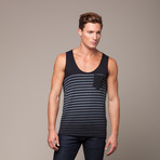 Stripe Tank // Black (S)