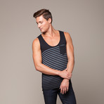 Stripe Tank // Black (S)