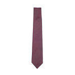 Burgundy Checkered Flip Tie