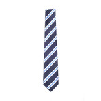 Royal Blue + Light Blue Stripe Flip Tie