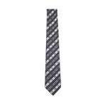 Black Plaid Flip Tie