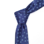 Blue + Light Blue Flowers Tie