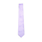 Grey + Lavender Dotted Flip Tie