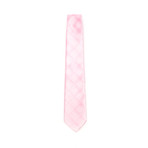 Pink Soft Plaid Flip Tie