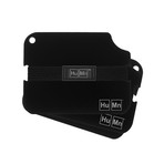 HuMnWallet 2 // Black // Black Center Plate // Black Shock Strap