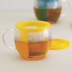 MIO Tea Mug Glass Double Wall // Set of 2 (Brown)