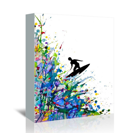 A Pollock's Point Break (16"W x 20"H x 1.5"D)