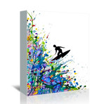 A Pollock's Point Break (16"W x 20"H x 1.5"D)