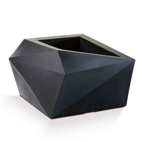 Origami 23" Planter (Caviar Black)