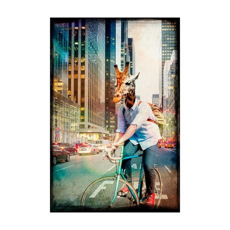 Giraffe on a Bike