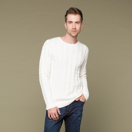 Alvin Knit Sweater // Cream (S)