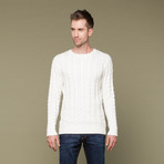 Alvin Knit Sweater // Cream (L)