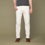 Slim Fit Denim // Cream (32WX32L)