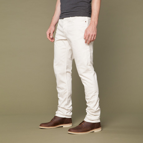 Slim Fit Denim // Cream (31WX32L)