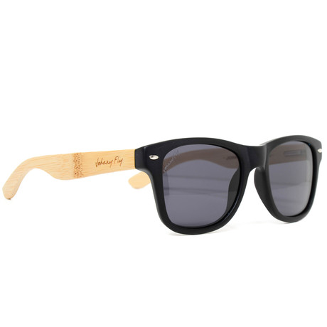 Retrofly // Bamboo // Matte Black (Smoke Polarized)