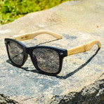 Retrofly // Bamboo // Matte Black (Smoke Polarized)