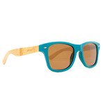 Retrofly // Bamboo // Sanded Teal (Brown Polarized)