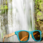 Retrofly // Bamboo // Sanded Teal (Brown Polarized)