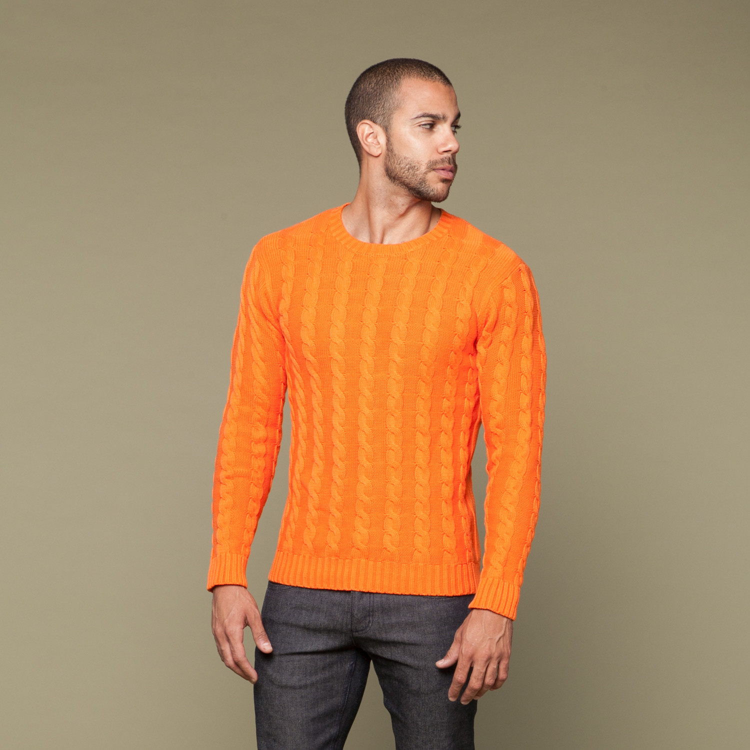 Alvin Knit Sweater // Orange (S) - d.brand - Touch of Modern