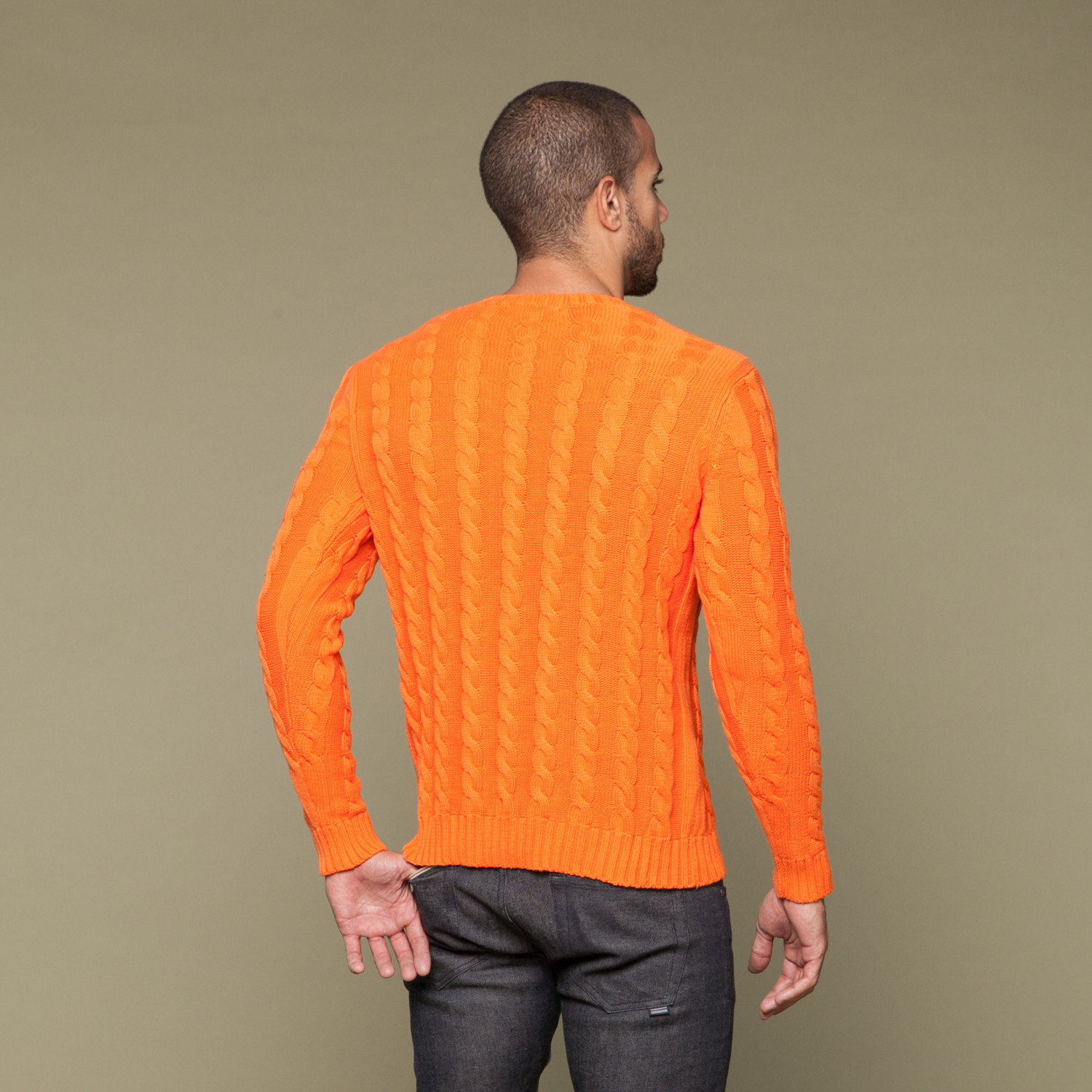 Alvin Knit Sweater // Orange (S) - d.brand - Touch of Modern