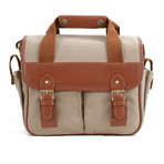 Canvas Camera Bag + Shoulder Strap // C110 (Tan)