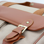 Canvas Camera Bag + Shoulder Strap // C110 (Tan)