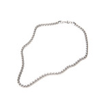 Ball Chain Necklace // Metallic