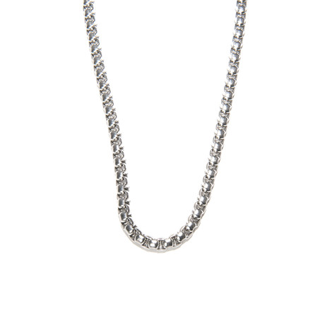 Ball Chain Necklace // Metallic