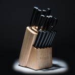 Kendo Knife Block in CB Japanese Steel // Set of 15