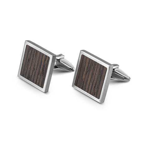 Wood Cufflinks // Wenge