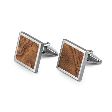 Wood Cufflinks // Walnut Burl