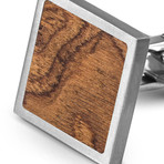 Wood Cufflinks // Walnut Burl